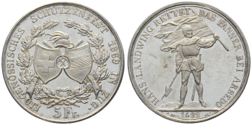 1869 Zug - 5 Franken